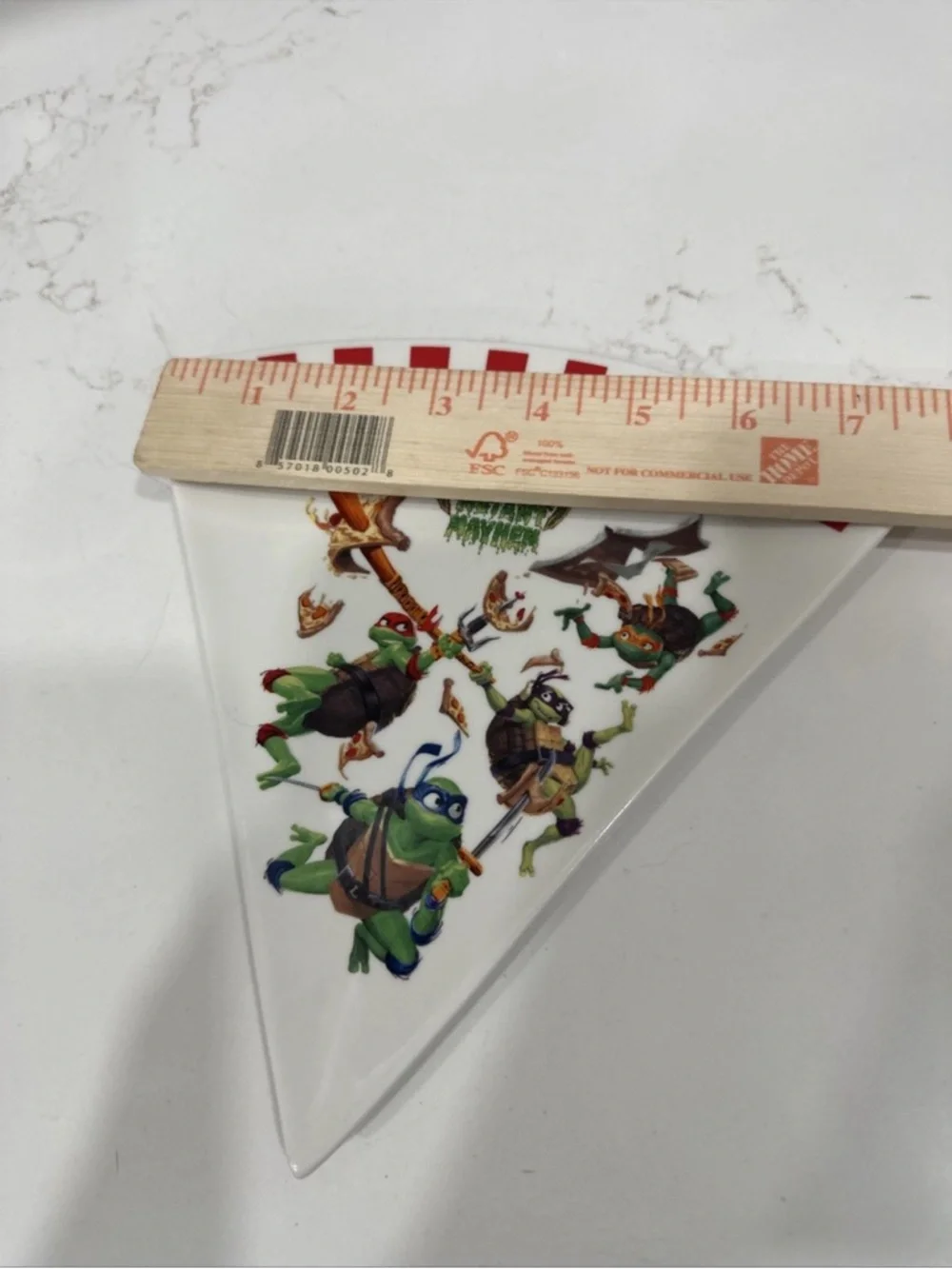 Nickelodeon~TEENAGE MUTANT NINJA TURTLES~Pizza Slice Shaped Plate 2023